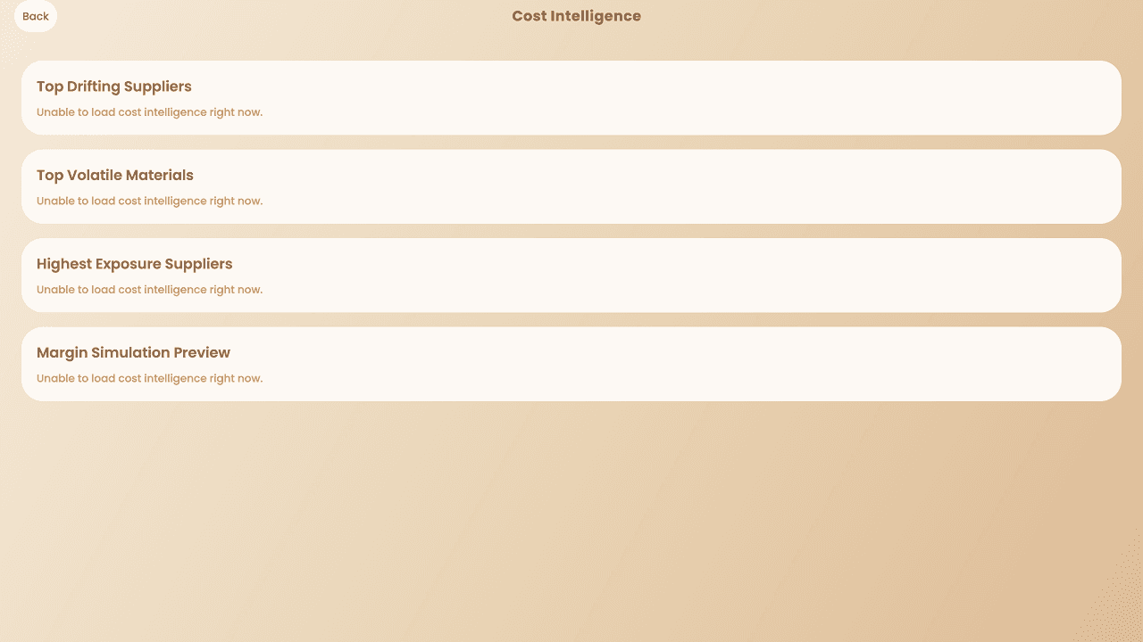 Web PLM margin-simulation report